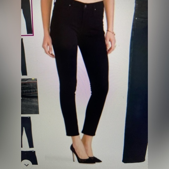 Citizens of Hunanity Carlton ankle straight black jeans size 26 style 1473-827 - Picture 1 of 5
